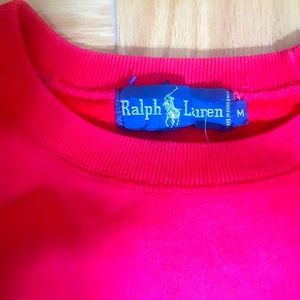 Vtg Rare OG Polo ralph Lauren BIG UNI CREST Sweatshirt medium.
